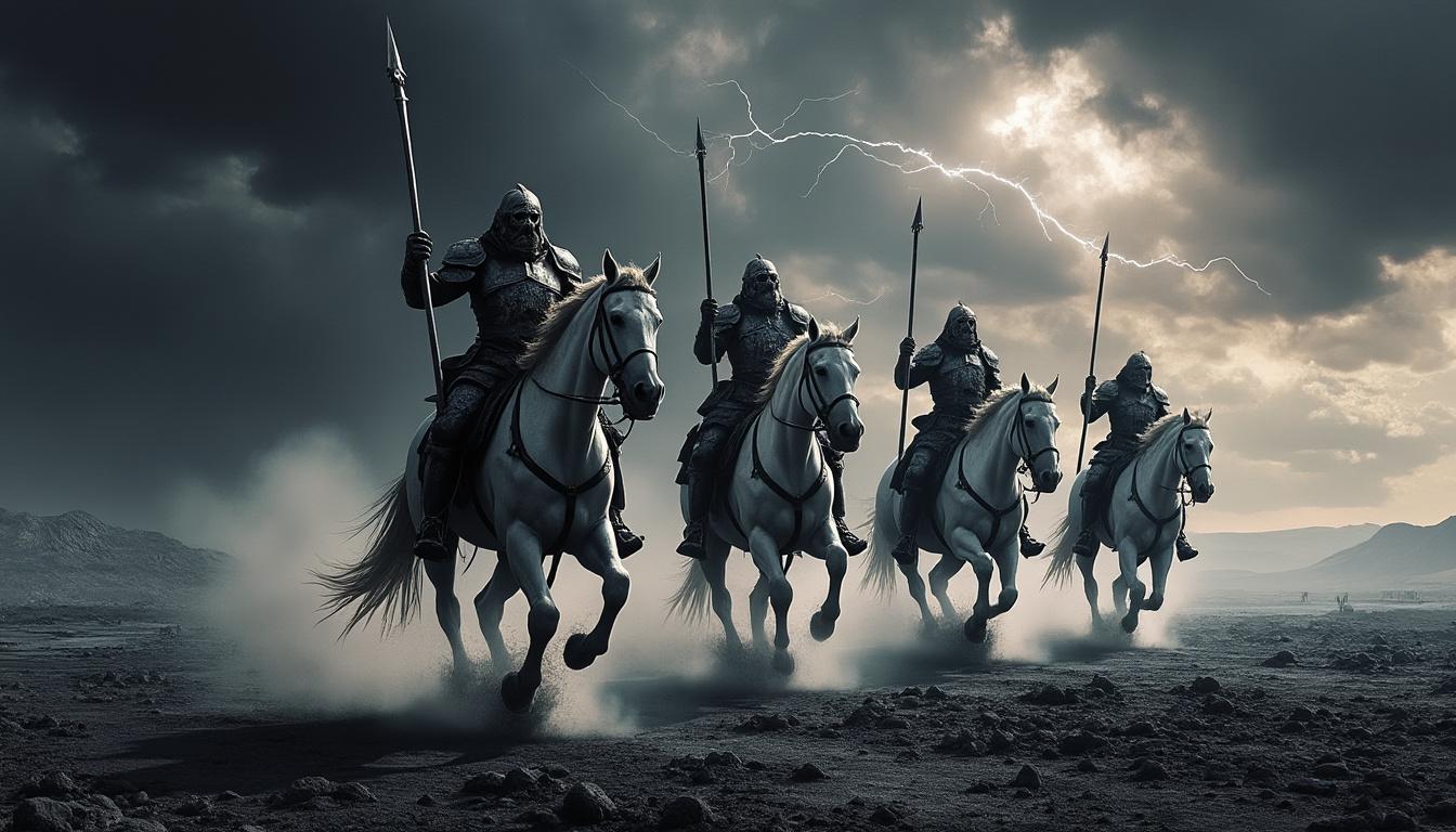 découvrez comment les 4 cavaliers de l'apocalypse influencent la littérature et le cinéma, symbolisant destruction et transformation à travers des œuvres majeures.