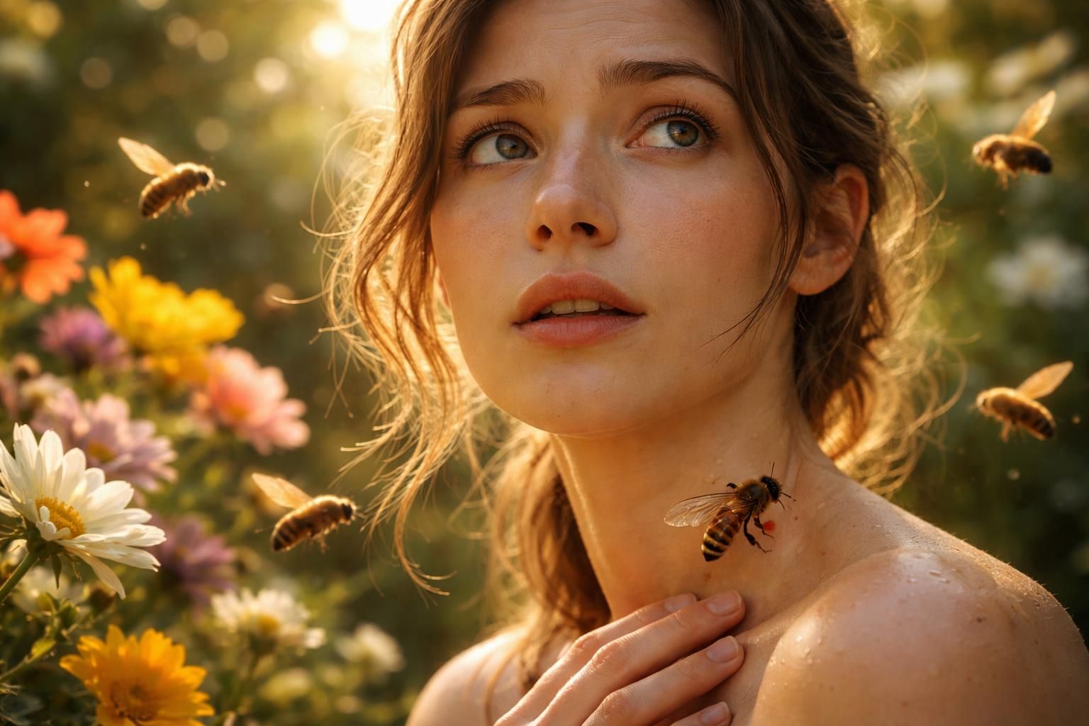 Explorer les significations de rêver de se faire piquer par une abeille : Entre peur et protection