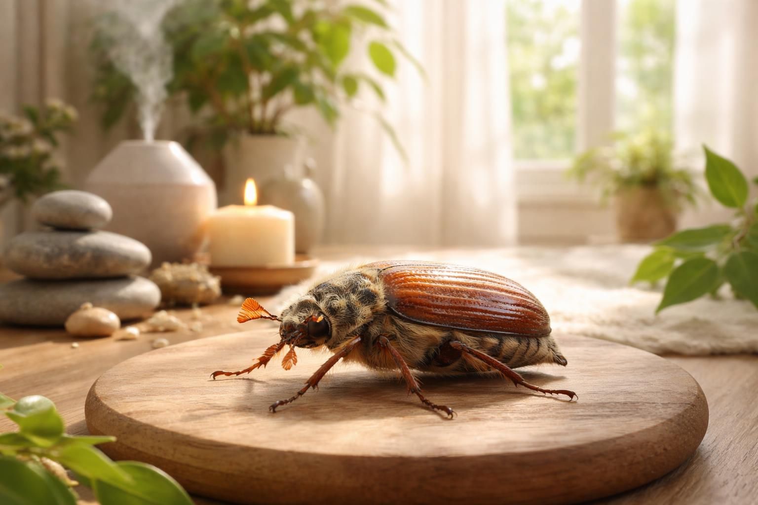 Interprétez la signification spirituelle du hanneton dans la maison pour une harmonie intérieure