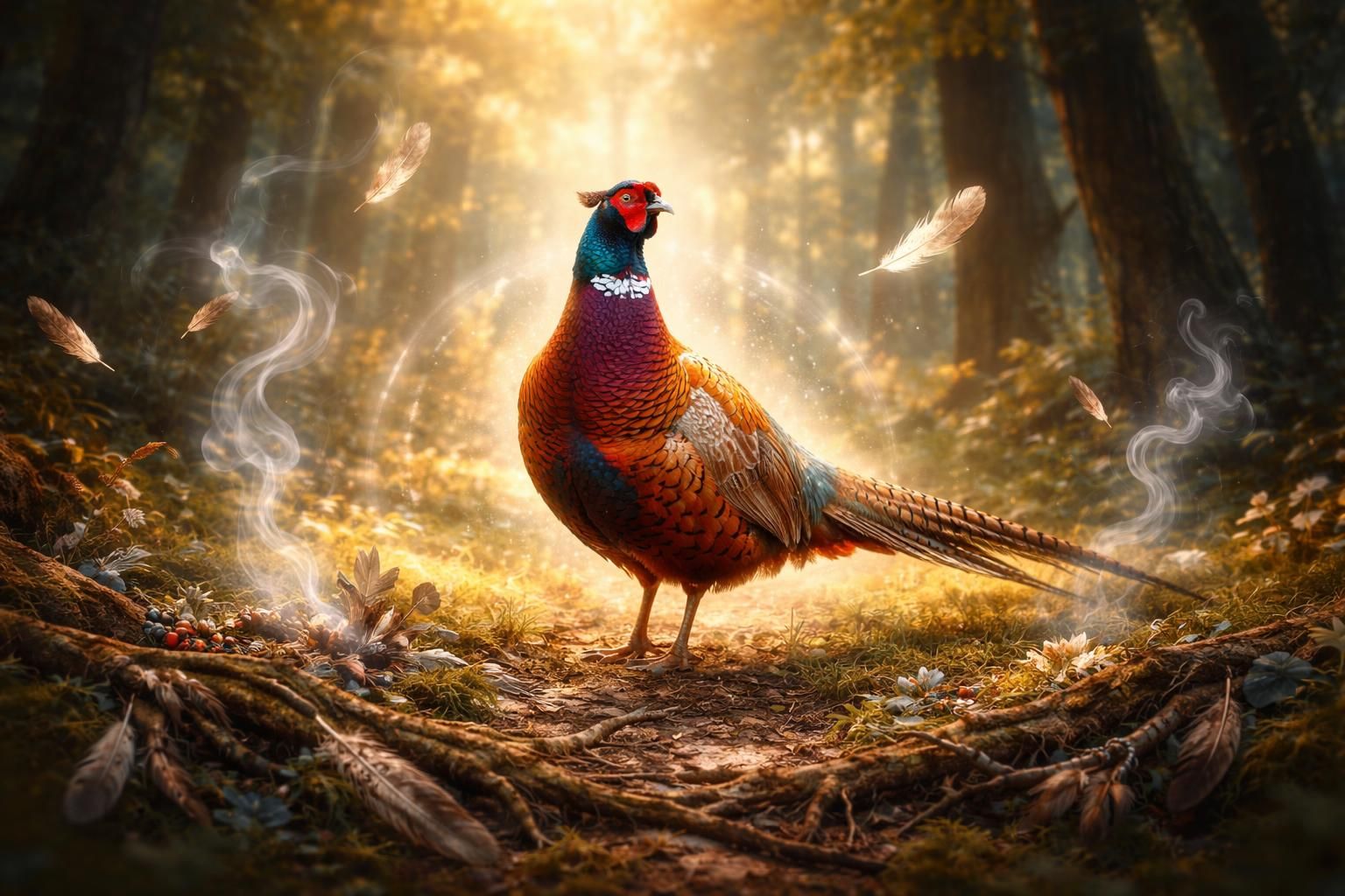 La signification chamanique du faisan en tant que symbole de transformation