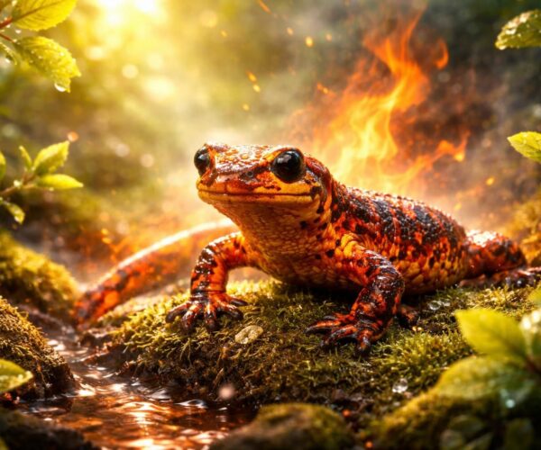 Le présage de la salamandre : un symbole de transformation et de renouveau