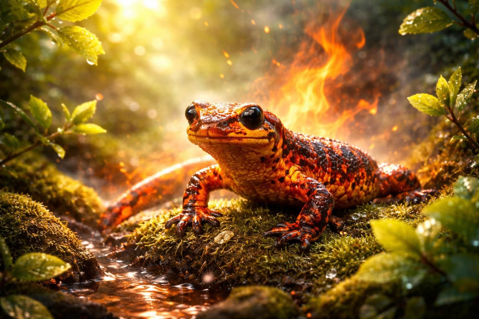 Le présage de la salamandre : un symbole de transformation et de renouveau