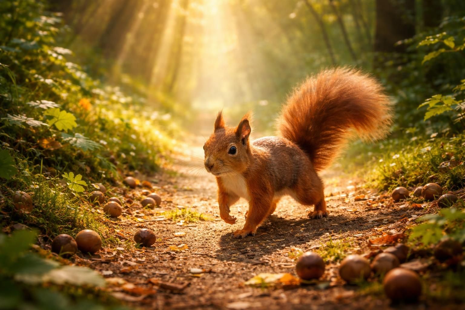 Signification spirituelle de croiser un écureuil : un symbole de chance et d&rsquo;abondance