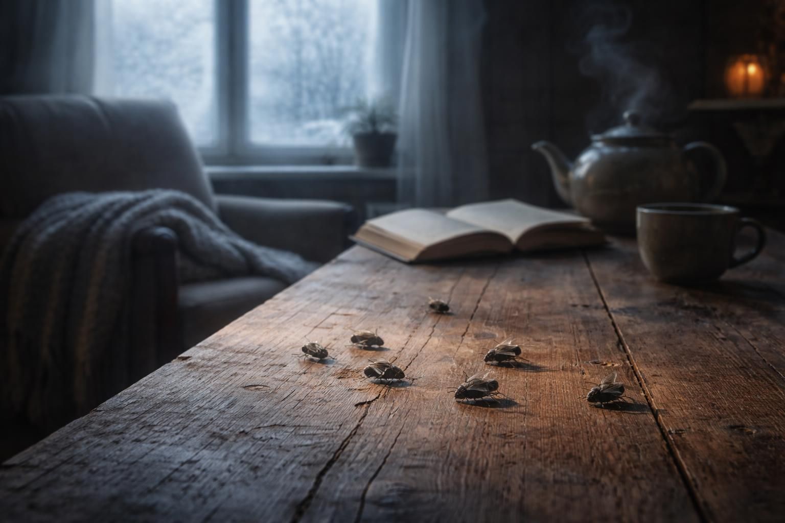 Signification spirituelle des mouches mortes en hiver dans la maison : une invitation à l&rsquo;introspection