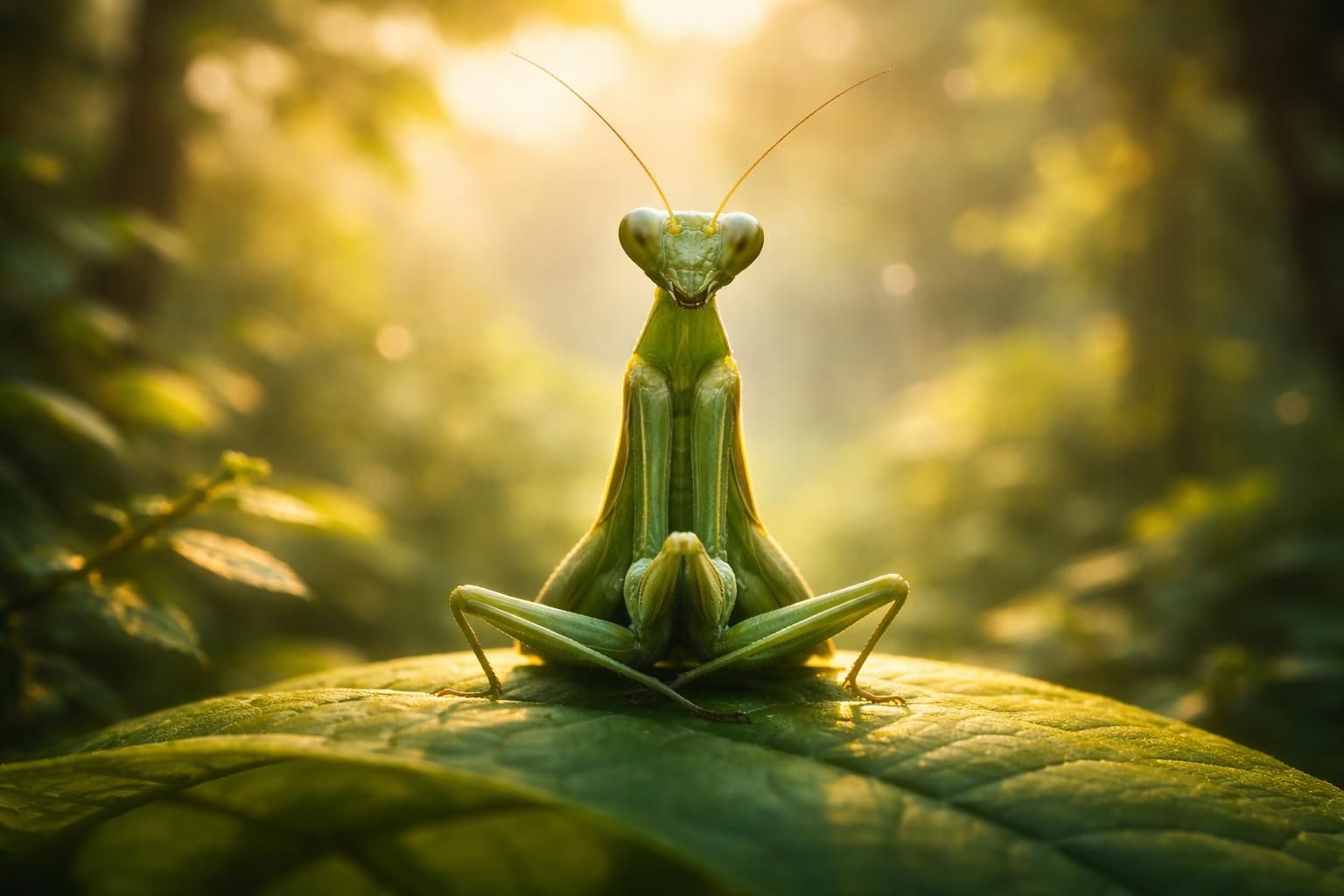 Les leçons de vie inspirées par la signification spirituelle de la mante religieuse