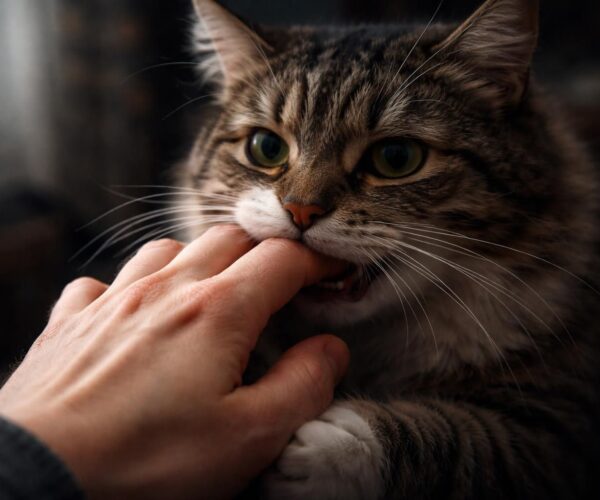 Rêver de se faire mordre la main par un chat : un reflet de vos anxiétés